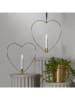 STAR Trading Decoledlamp "Flame Heart" goudkleurig - (B)28 x (H)28 cm