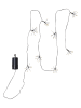 STAR Trading Ledlichtketting "Dew Drop Flower" zwart - (L)210 cm
