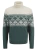 FYNCH-HATTON Wollen coltrui groen/crème