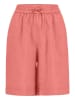 FYNCH-HATTON Lniane bermudy w kolorze koralowym