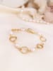 L'Atelier de Gaia Vergulde armband met parels