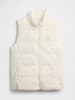 GAP Kamizelka pikowana w kolorze kremowym