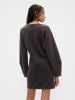GAP Sweatkleid in Braun