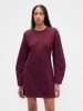 GAP Sweatkleid in Bordeaux