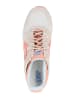 asics Leder-Laufschuhe in Creme/ Rosa/ Hellblau