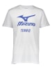 Mizuno Koszulka sportowa "Tennis Big MRB" w kolorze białym