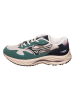 Mizuno Leren sneakers "Wave Rider B" groen/beige
