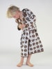 Småfolk Bademantel in Braun/ Weiß