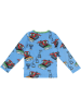 Småfolk Koszulka w kolorze niebieskim ze wzorem