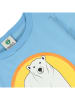 Småfolk Koszulka w kolorze niebiesko-żółtym