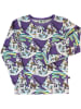 Småfolk Koszulka w kolorze fioletowym ze wzorem