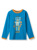 Småfolk Longsleeve "Roboter" in Blau