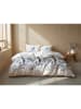 Zo!Home Flanellen beddengoedset "Frostine" wit/blauw