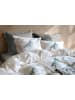 Zo!Home Flanellen beddengoedset "Frostine" wit/blauw