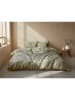 Heckett Lane Flanellen beddengoedset "Yarrow" groen