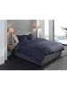 HNL Flanellen beddengoedset "Alloro" donkerblauw