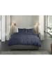 HNL Flanellen beddengoedset "Alloro" donkerblauw