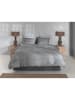 HNL Flanellen beddengoedset grijs