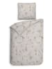 Heckett Lane Flanellen beddengoedset "Rosalie" grijs