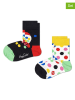 Happy Socks 2er-Set: Socken "Bubblegum" in Bunt