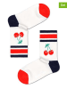 Happy Socks 2er-Set: Socken "Cherries" in Rot/ Weiß