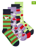 Happy Socks 4-delige set: sokken paars/groen
