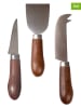 Sagaform 3-delige set: kaasmessen bruin - (H)14,5 cm