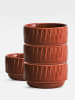 Sagaform 6er-Set: Schalen ''Coffee & More'' in Rot - (H)7 x Ø 12 cm