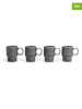 Sagaform Filiżanki (4 szt.) w kolorze szarym do espresso - 100 ml