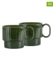 Sagaform Kubki (2 szt.) "Coffee & More" w kolorze zielonym do herbaty - 500 ml