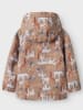 name it Softshelljacke in Hellbraun
