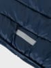 name it Doorgestikte jas "Marble" donkerblauw