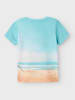 name it Shirt "Jako" in Hellblau/ Grün/ Beige