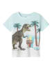 name it Shirt "Jako" in Hellblau/ Grün