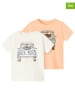 name it 2-delige set: shirts oranje/wit