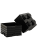 LEGO Aufbewahrungsbox "Brick 4" in Schwarz - (B)25 x (H)18 x (T)25 cm