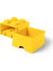 LEGO Schubladenbox "Brick 4" in Gelb - (B)25 x (H)18 x (T)25 cm