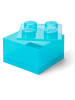 LEGO Opbergbox "Brick 4" lichtblauw - (B)25 x (H)18 x (D)25 cm