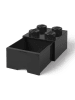 LEGO Ladebox "Brick 4" zwart - (B)15,8 x (H)11,3 x (D)15,8 cm