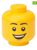 LEGO 4er-Set: Aufbewahrungsboxen "Head Mini" in Gelb