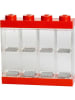 LEGO Figuren-Schaukasten in Rot - (B)19,1 x (H)18,4 x (T)4,7 cm