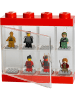 LEGO Vitrine voor figuren rood - (B)19,1 x (H)18,4 x (D)4,7 cm