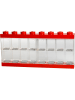 LEGO Figuren-Schaukasten in Rot - (B)38,2 x (H)18,4 x (T)4,7 cm