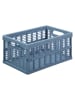 NHG Kiste in Blau - (B)35,5 x (H)16,3 x (T)24 cm