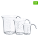 Plast Team 3-delige set: maatbekers transparant