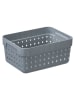 NHG Aufbewahrungskorb in Grau - (B)15,8 x (H)7,3 x (T)11,8 cm