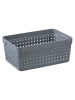 NHG Aufbewahrungskorb in Grau - (B)23,8 x (H)10 x (T)15,8 cm