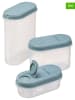 Plast Team 3tlg. Set: Vorratsbehälter in Hellblau