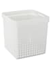 NHG Kosz w kolorze białym - 29,6 x 29,6 x 29,6 cm