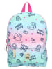 Hello Kitty Rucksack "Hello Kitty Cheerful" in Hellblau/ Rosa - (L)27 x (H)36 x (T)12 cm